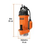 Bomba sumergible hierro fundido, agua limpia, 1/2 HP - Imagen 2