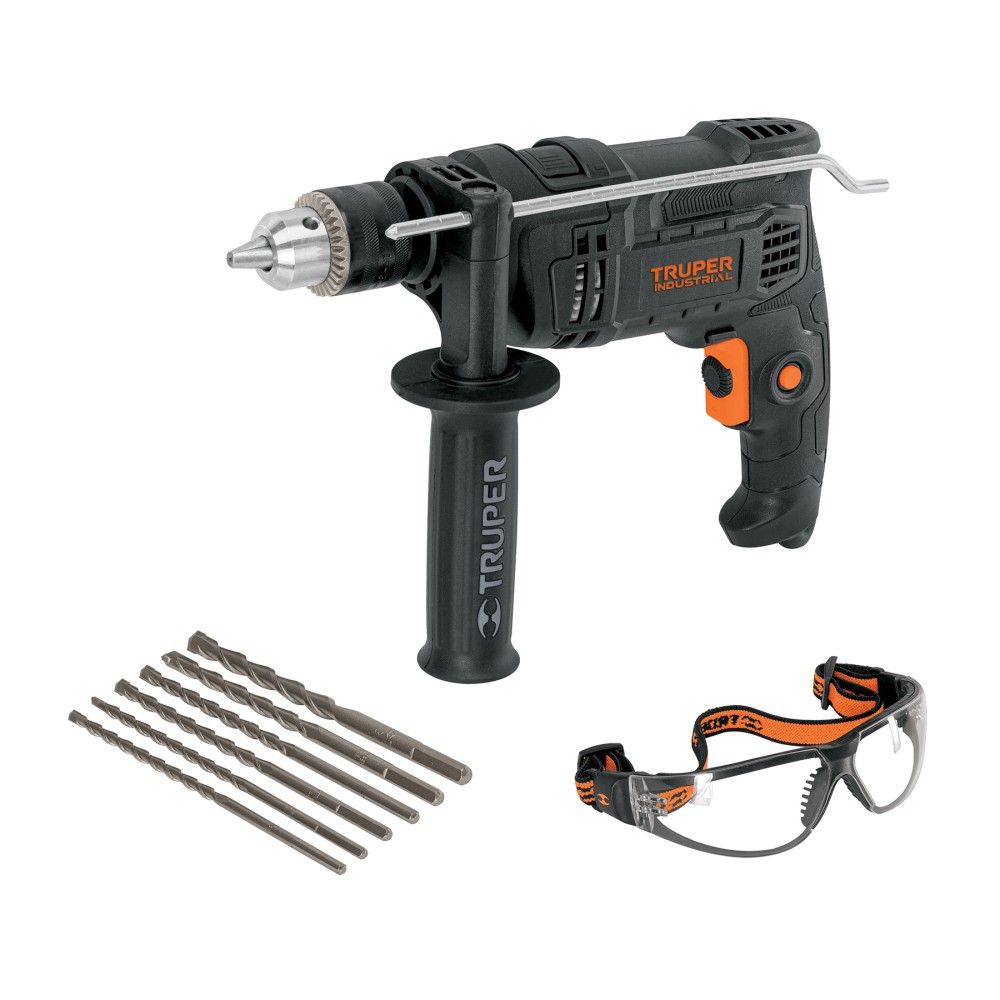 Combo rotomartillo 1/2" 700W, 6 brocas y lentes