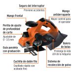Cepillo eléctrico 3-1/4", 850W - Imagen 3