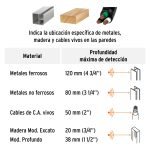 Detector de materiales detrás de muros, profundidad máx 12cm - Imagen 4