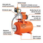 Equipo hidroneumático 24L, jet inoxidable 1/2 HP - Imagen 3