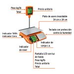 Báscula electrónica multifunciones con torreta 40 kg - Imagen 3