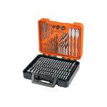 Juego de 100 brocas y puntas en estuche plástico