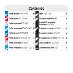 Juego de 100 brocas y puntas en estuche plástico - Imagen 4