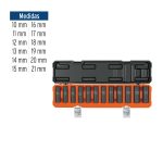 Juego de 12 dados largos de impacto cuadro 1/2", 6 puntas mm - Imagen 3