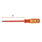 Desarmador dieléctrico plano 1/4" x 6" - Imagen 2