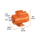Motor eléctrico monofásico de 3/4 HP, baja velocidad - Imagen 2