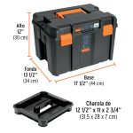 Caja para herramienta, profunda de 17"x12" - Imagen 3