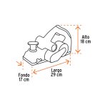 Cepillo eléctrico 3-1/4", 720W, - Imagen 2
