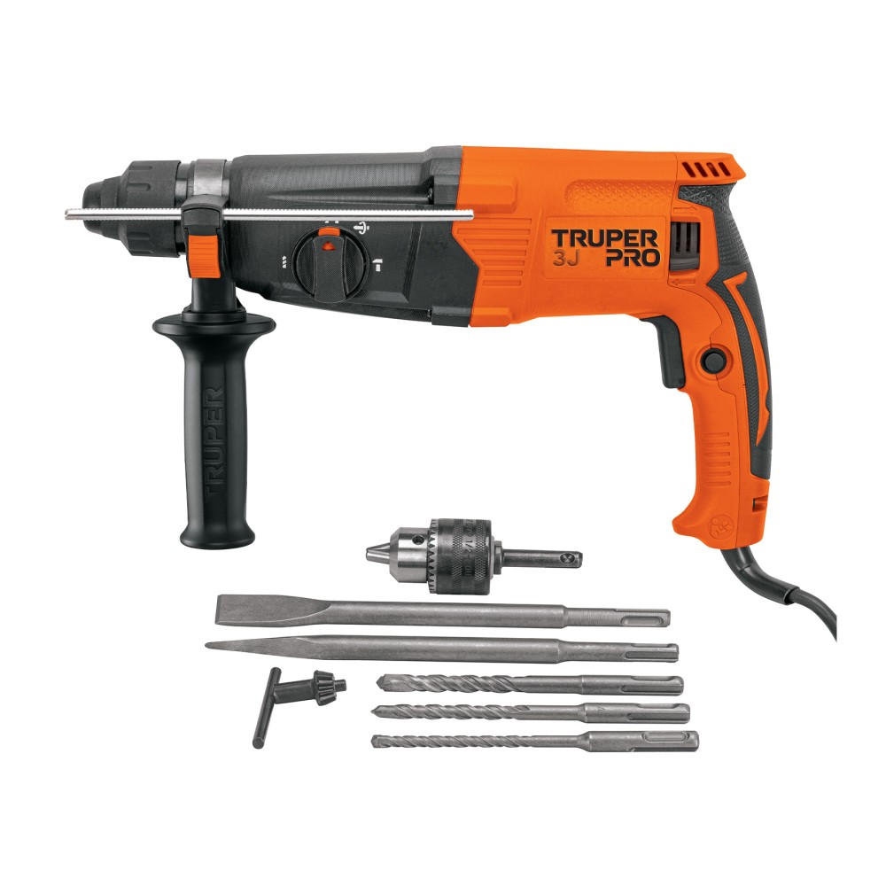 Taladro percutor SDS Plus 3.2 J, 800W, TRUPER PRO