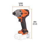Destornillador de impacto 1/4", 20V, sin accesorios - Imagen 2