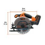 Sierra circular 6-1/2", 20V, 1 batería 4Ah - Imagen 2