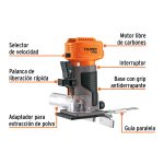 Router (Rebajadora) 1/4", sin accesorios - Imagen 3