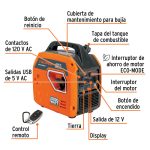 Generador silencioso inverter 2.2kW, 80 cc, enc. electrónico - Imagen 3