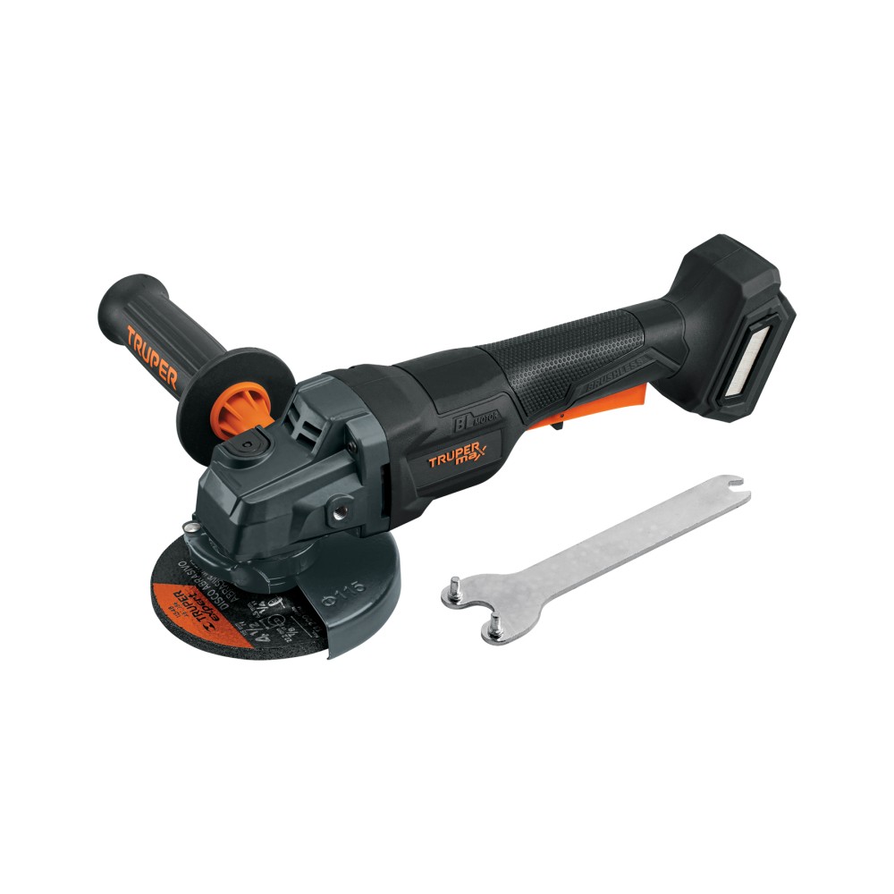 Esmeriladora 4-1/2" 20V, int. paleta, s/accesorios