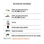 Mini soldadora inversora 100A, 127V - Imagen 5