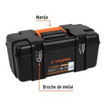 Caja para herramienta de 20" industrial, broches metálicos - Imagen 2