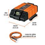 Inversor de corriente de 1500 W con puertos USB, TRUPER - Imagen 4