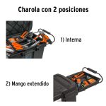Caja para herramienta, 23"x17" con ruedas, mango telescópico - Imagen 4