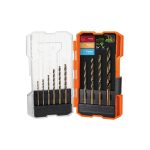 Juego de 10 brocas HSS para metal en estuche