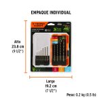 Juego de 10 brocas HSS para metal en estuche - Imagen 2