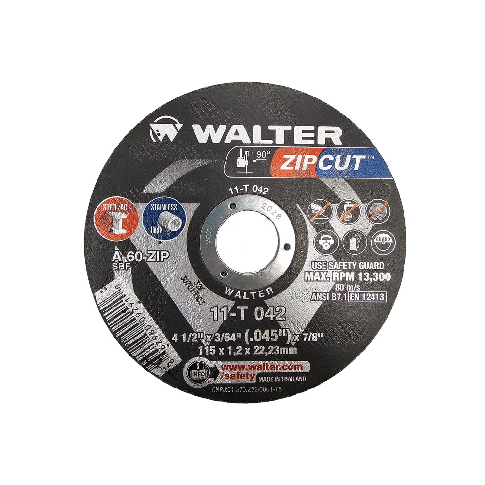 Zipcut disco de corte fino referencia 4 ½” x 3/64” x 7/8”
