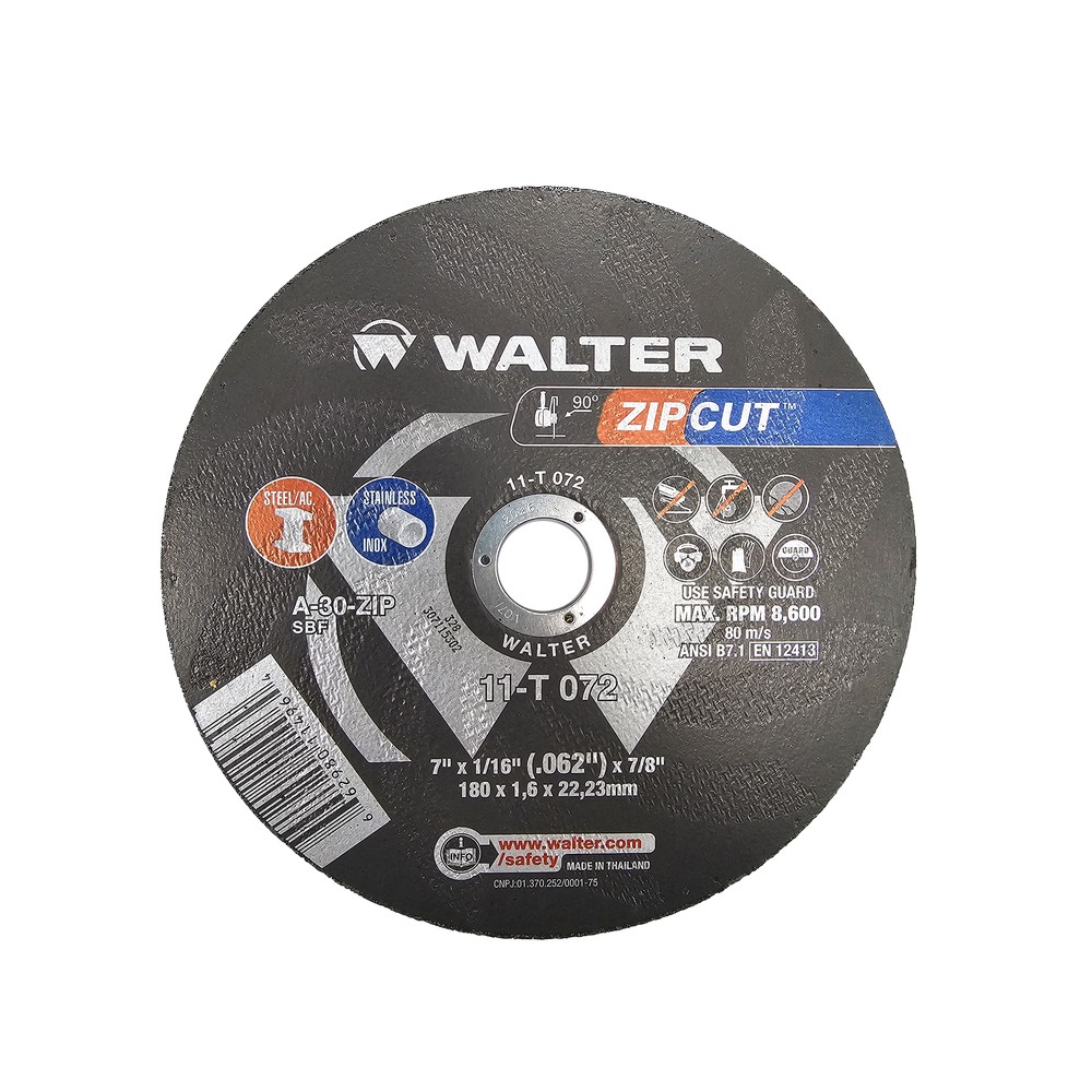 11t072 Zipcut disco de corte fino referencia 7” x 1/16” x 7/8” - Imagen 1