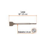Cincel plano grueso SDS Plus 1-1/2" x 10" - Imagen 2
