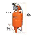 Equipo hidroneumático 100L, jet inoxidable 1 HP - Imagen 2
