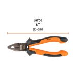 Pinza para electricista 6" alta palanca, Comfort Grip,Expert - Imagen 3