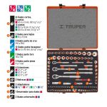 Juego 103 herramientas 1/4", 3/8" y 1/2" std y mm p/mecánico - Imagen 3