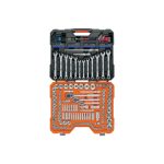 Juego 199 herramientas 1/4", 3/8" y 1/2" std y mm p/mecánico