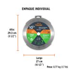 Disco de diamante de 10" x 2.2 mm, rin continuo - Imagen 2