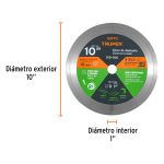 Disco de diamante de 10" x 2.2 mm, rin continuo - Imagen 3