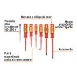 Juego 6 desarmadores dieléctricos y 1 probador de corriente - Imagen 3
