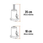 Gato hidráulico de botella de 2 Ton - Imagen 3