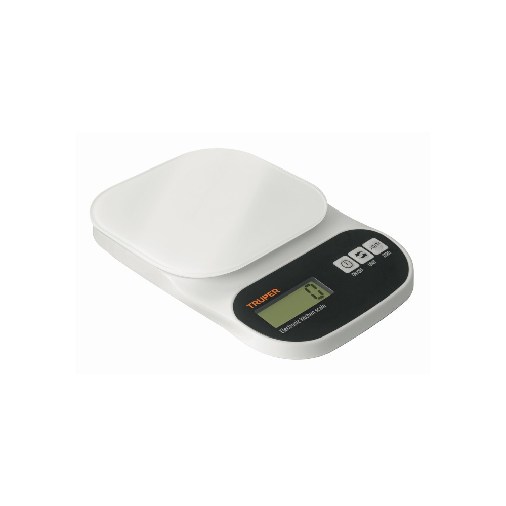 Báscula digital para cocina, plato de vidrio, 5 kg
