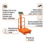 Báscula electrónica de plataforma, plegable, 200 kg - Imagen 2