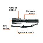 Linterna LED recargable, de aluminio, 500 lm - Imagen 2