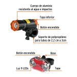 Juego de linterna delantera y trasera para bicicleta - Imagen 2