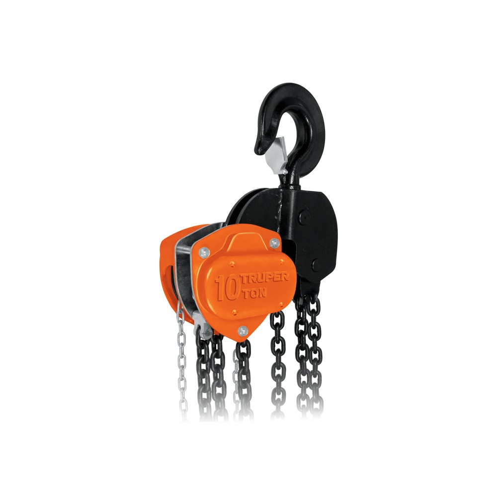Polipasto industrial de cadena, 10 toneladas, Truper