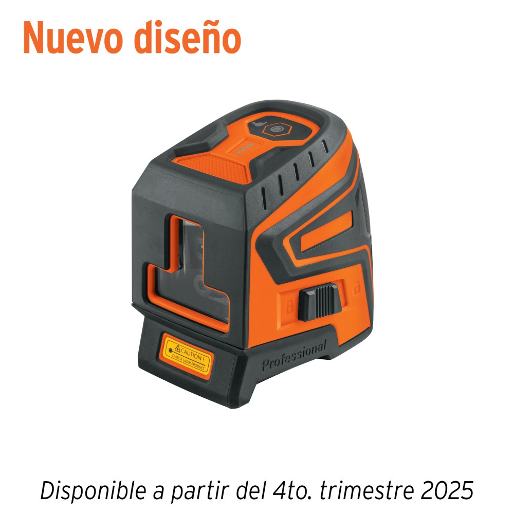 Nivel láser verde, alcance 30 m, recargable