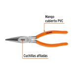 Pinza de punta y corte 8" mango de PVC - Imagen 2