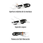 Pinza de presión 7" mordaza curva - Imagen 2