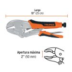 Pinza de presión 10" mordaza recta mango de vinil - Imagen 3