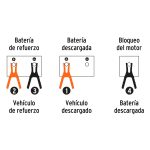 Cables pasa corriente 3.5 m, 350 A, 6 AWG, con funda, Expert - Imagen 4