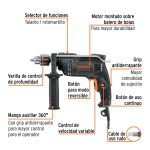 Rotomartillo 1/2", 700W - Imagen 3