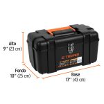 Caja para herramienta de 17" industrial, broches metálicos - Imagen 3