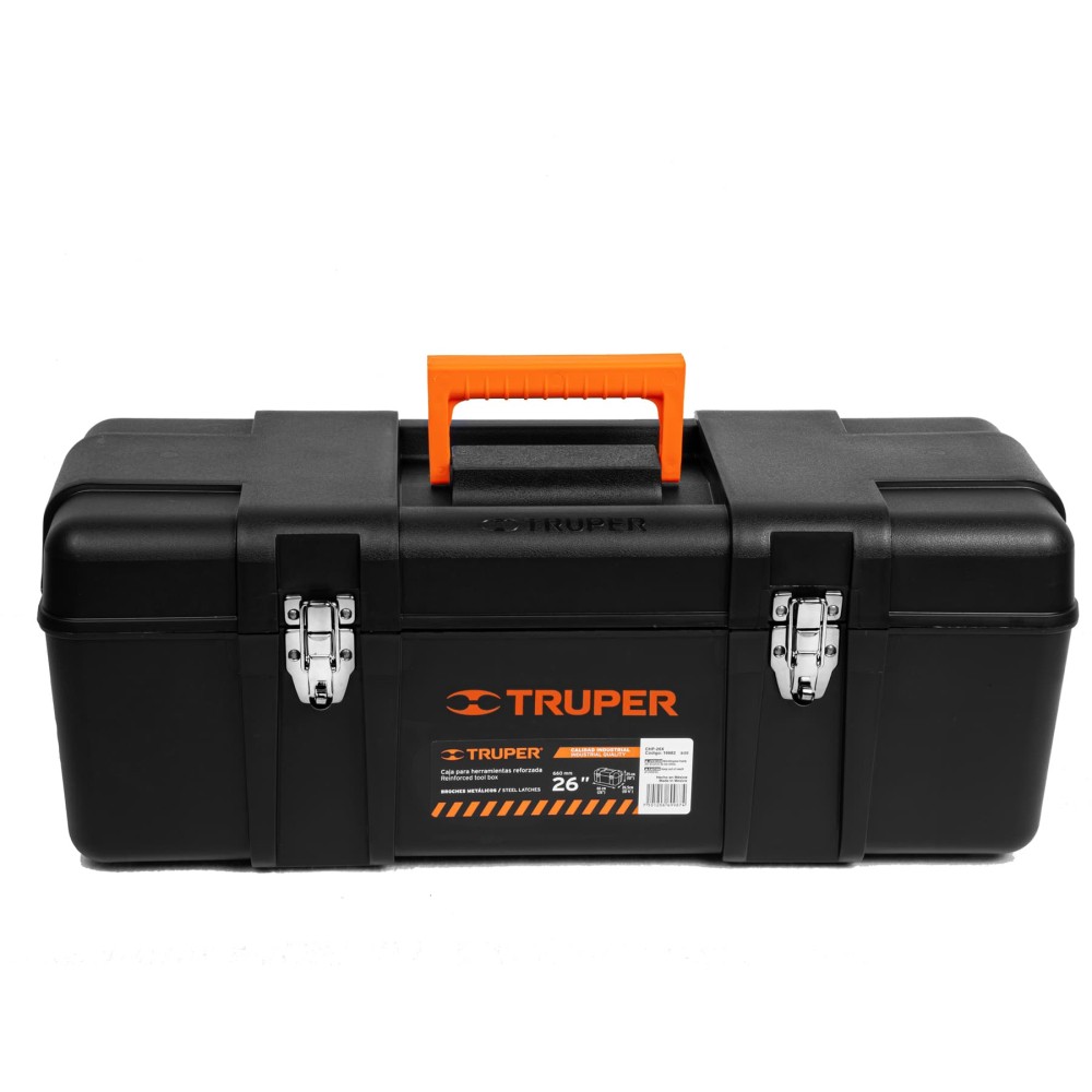 Caja para herramienta de 26" industrial, broches metálicos