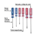 Juego de 6 desarmadores mango de PVC - Imagen 3